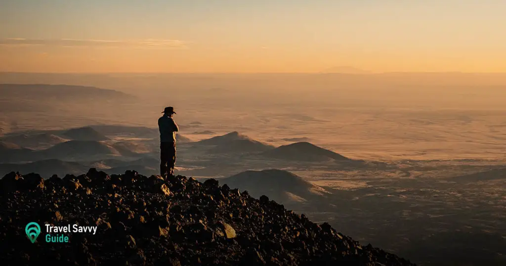 Humphreys Peak summit sunset