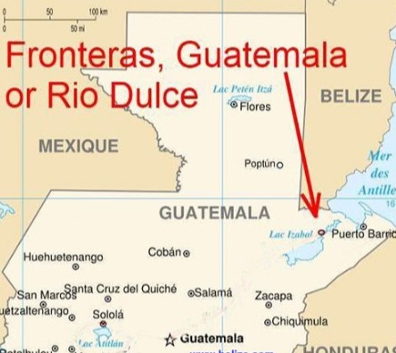 Fronteras, Guatemala map