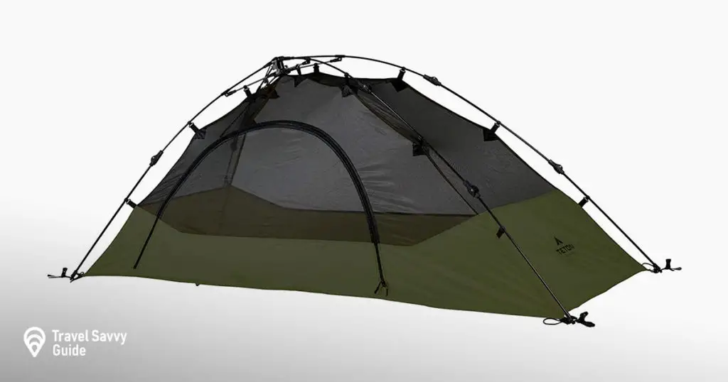 TETON Sports Quick Tent; Pop-Up Tent; Instant Setup – Less Than 1 Min; Camping and Backpacking Tent; Easy Clip-On Rainfly Included 