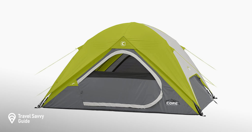 Core Equipment Core 4 Person Instant Dome Tent - 9' x 7', Green