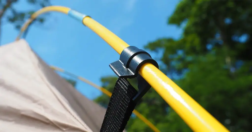 Tent poles used for the tent structure