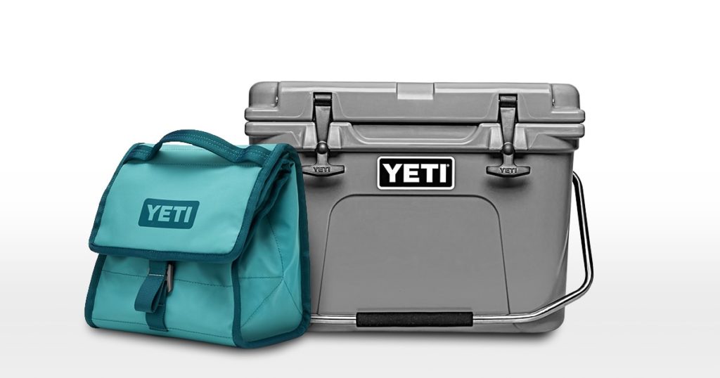 Yeti soft cooler and hard cooler