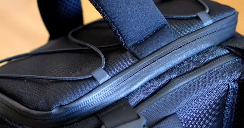 Waterproof zipper black camera backpack