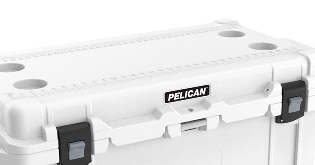 Pelican hard cooler fish scale and bottle opener