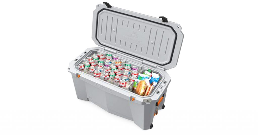 Ozark trail 110-Quart cooler filled with products