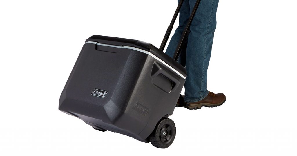 Coleman hard cooler with wheels