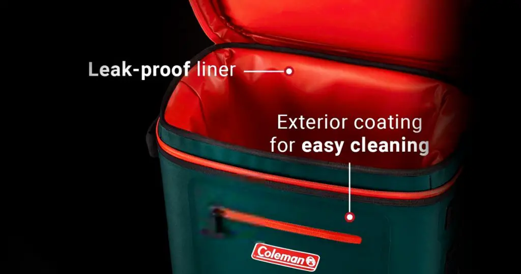 Coleman soft cooler interior features