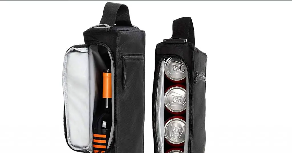 Athletico Golf Cooler Bag holds a 6 Pack of Cans or Two Wine Bottles