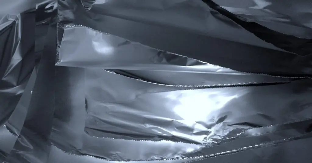 Layers of aluminum foil sheets that I stacked