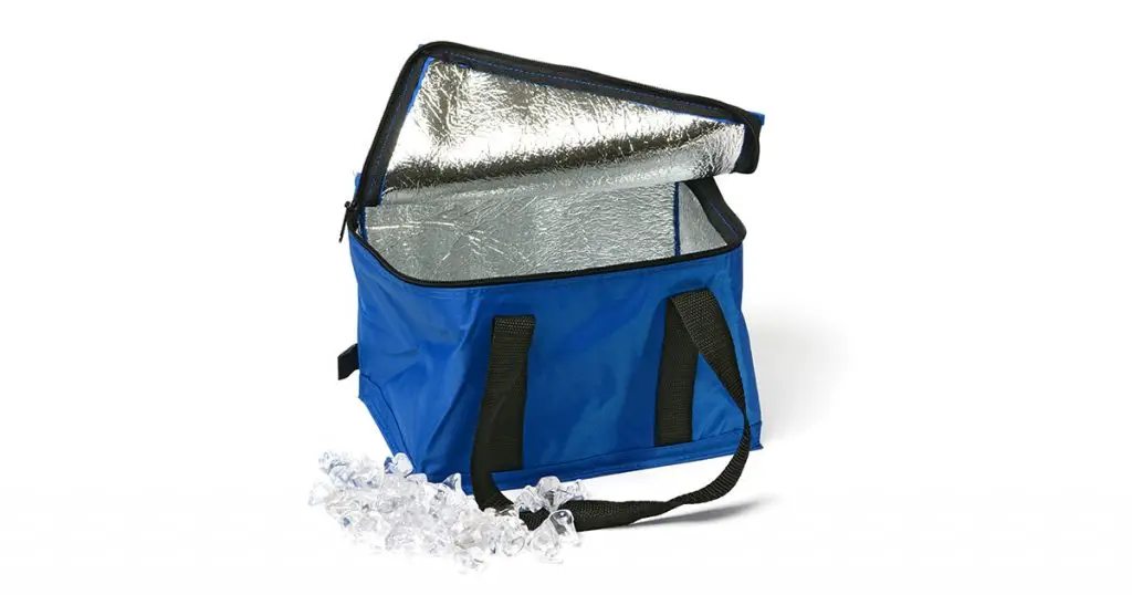 thermal bag on the white background - closeup