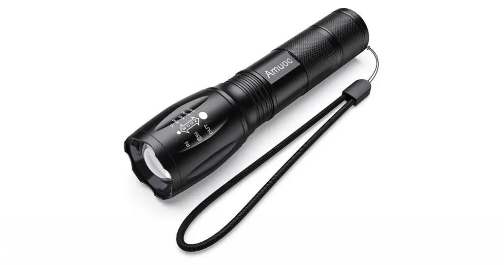 Flashlights, LED Tactical Flashlight S1000 - High Lumen, 5 Modes, Zoomable, Water Resistant, Handheld Light