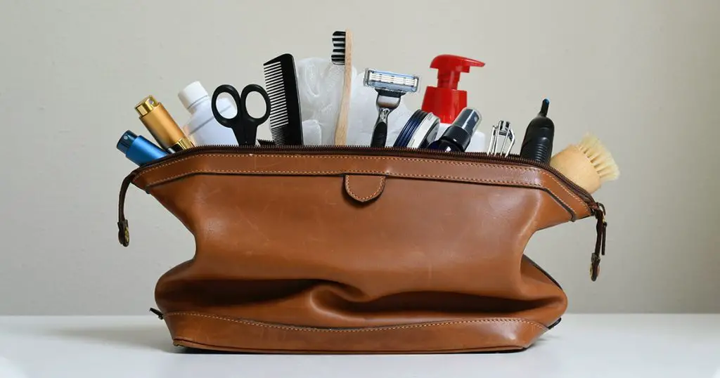 Toiletry Travel Bag with personal items