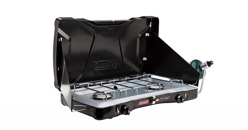 Coleman Company Triton 2-Burner Propane Stove, Black