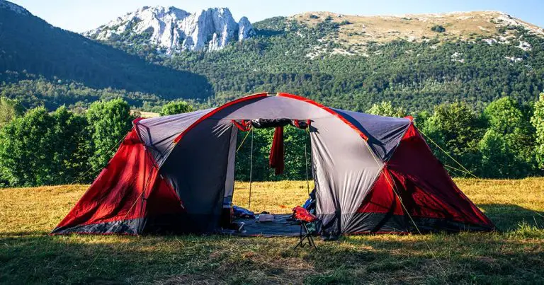 Camping Tent Outdoor Sport Hike Camp in Nature