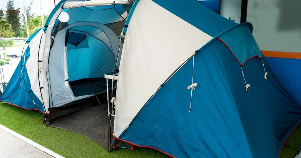 Tent camping, large double room