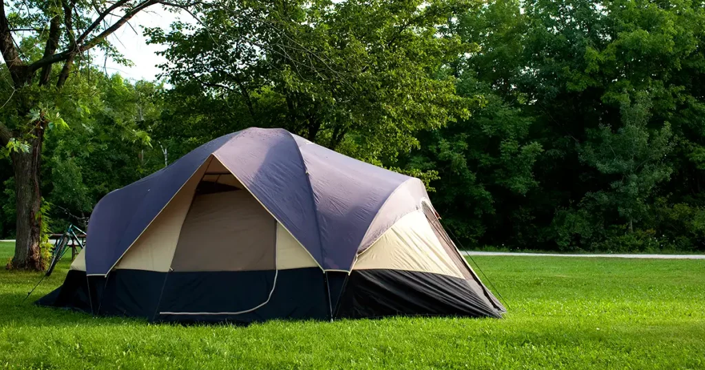 Camping Tent at Campground during Daytime in Woods