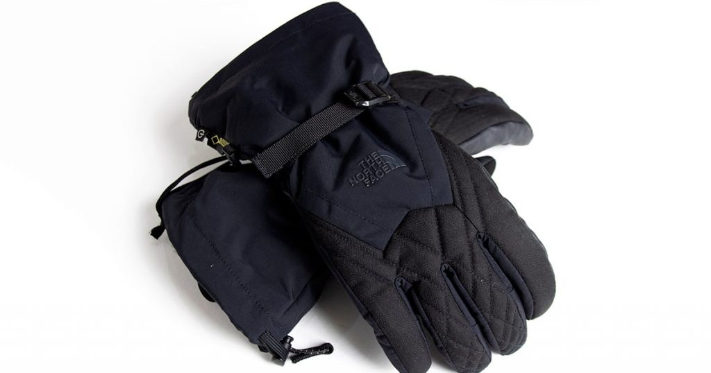 Winter gloves in a white background