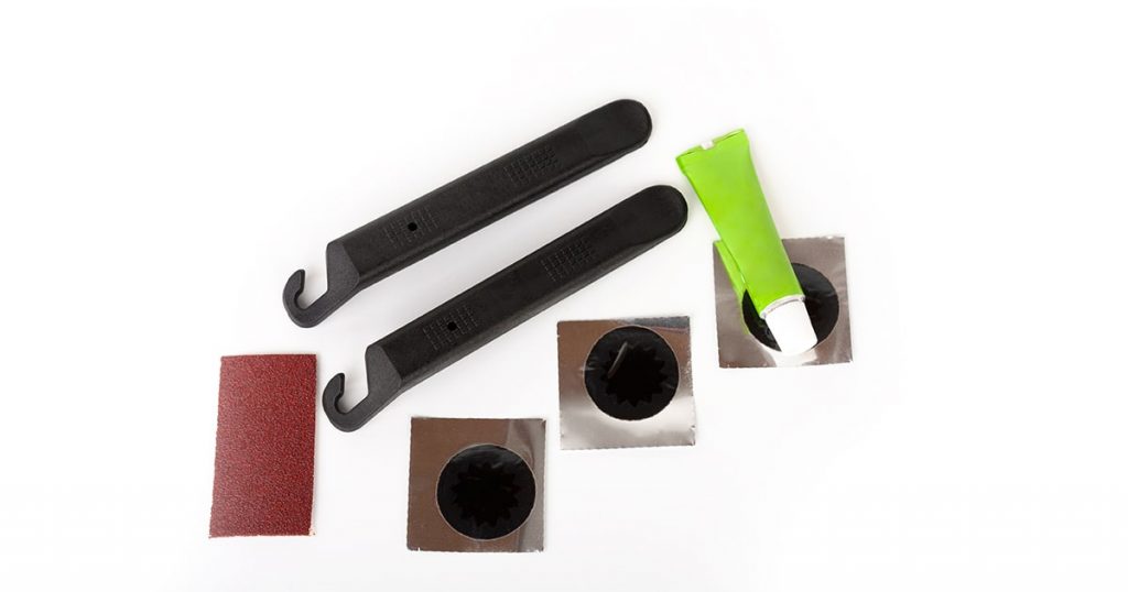 tube puncture repair tool kit