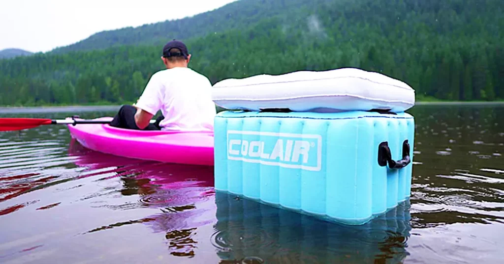 Inflatable Floating Cooler for Kayaking