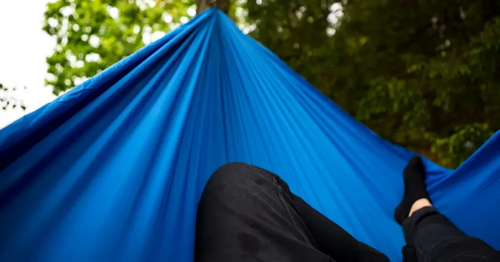 Nap in hammock after long hike