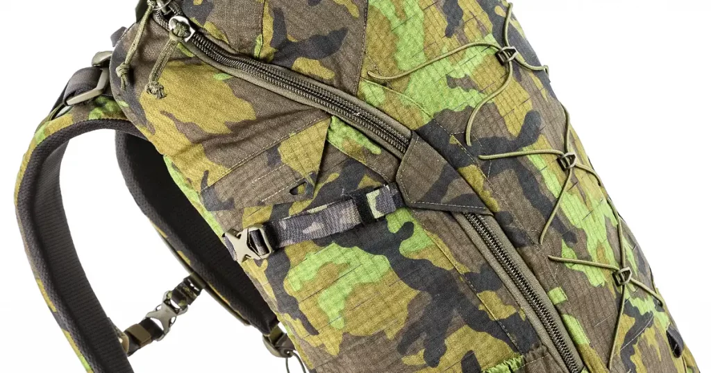 Backpack for hiking and hunting. Camouflage backpack suitable for the forest