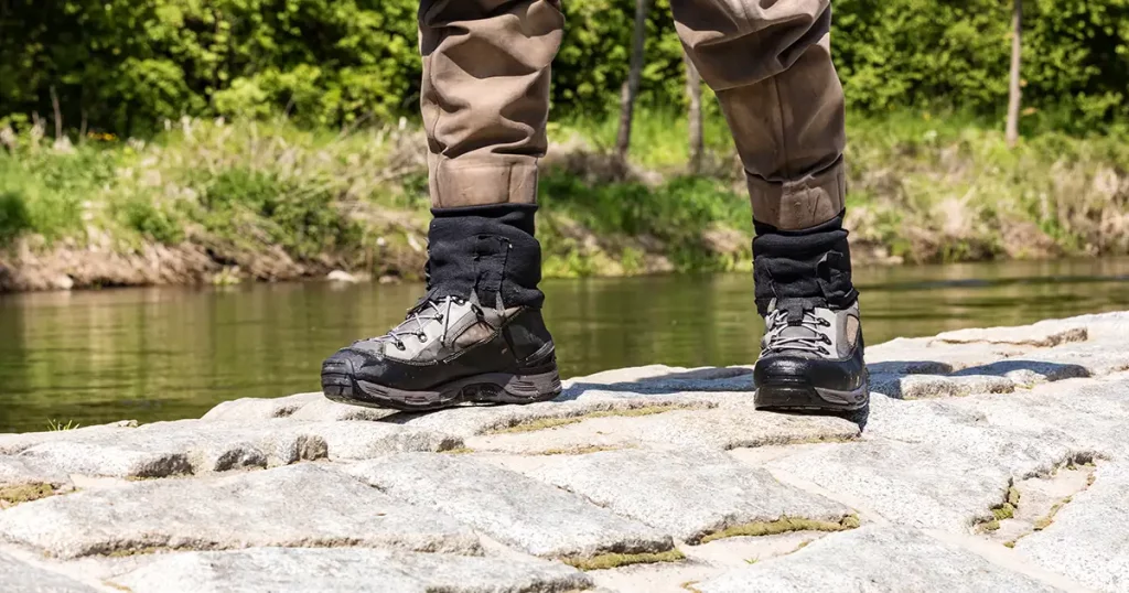 Fishing boots for wading in the river