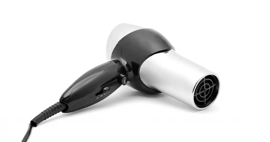 hair dryer isolated on white background