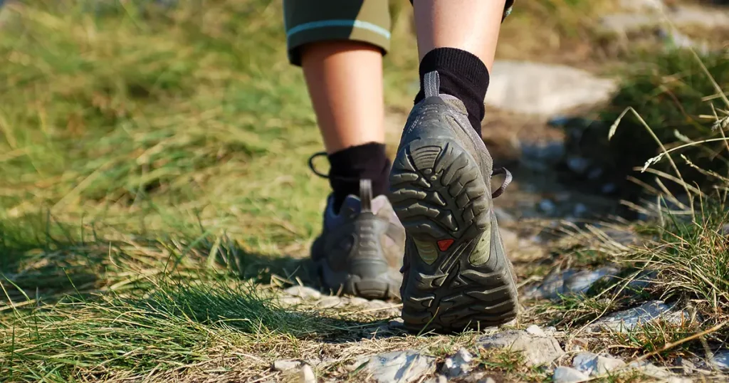 hiking-bootshiking-boots-legs-woman-on