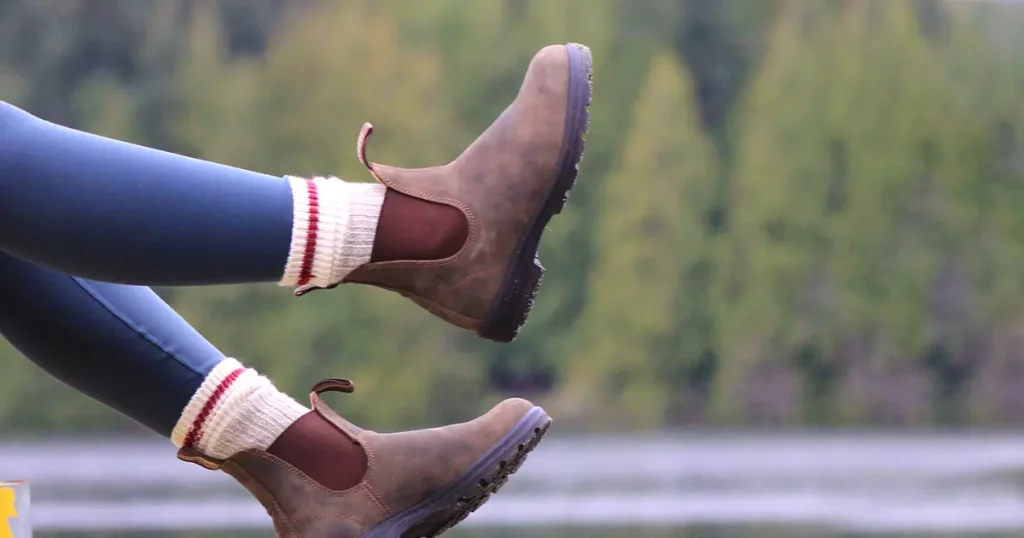 Blundstones by the lake