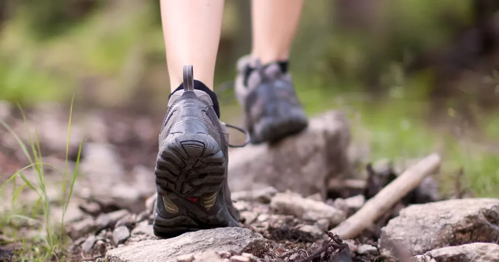 hiking boots outdoor action