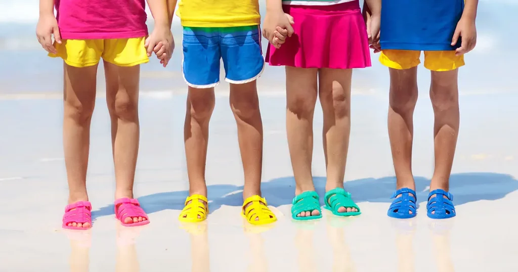 Kids beach shoes