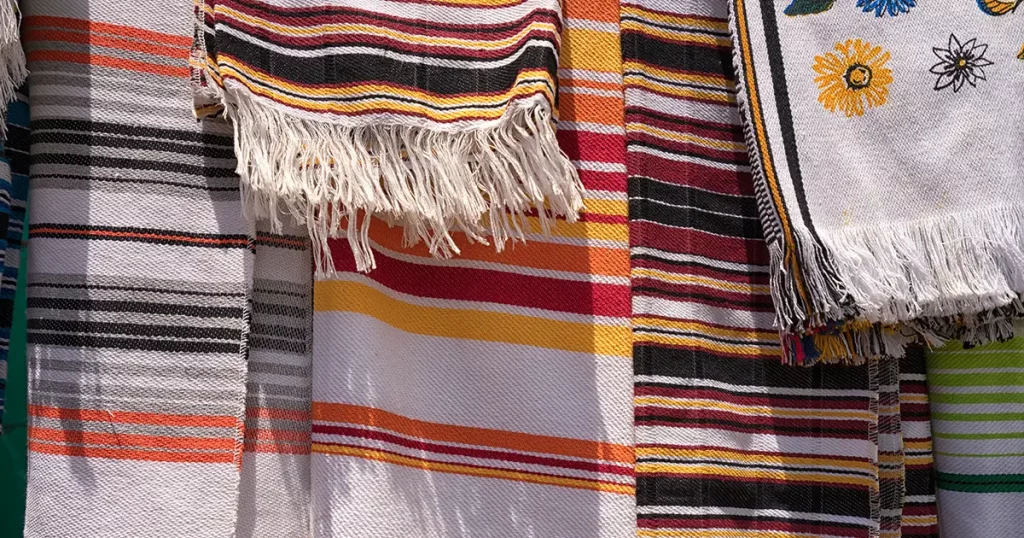 traditional men's ponchos in Colombia