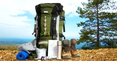 camping-elements-equipment-on-top-mountain