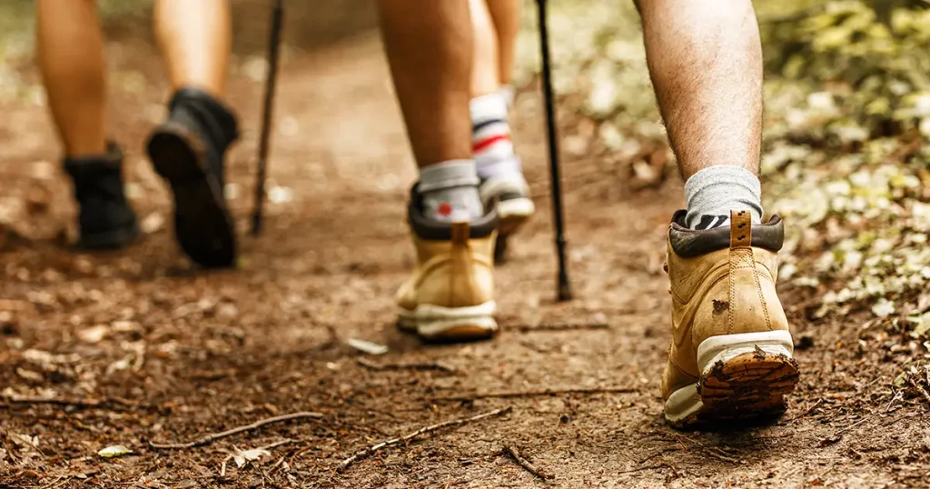 people-hiking-legs-tracking-boots-visible