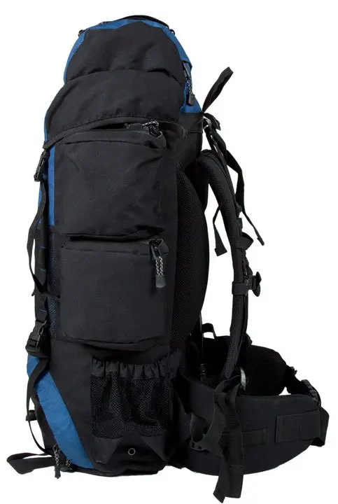 Teton Sports Explorer 4000 blue backpack hero side pockets