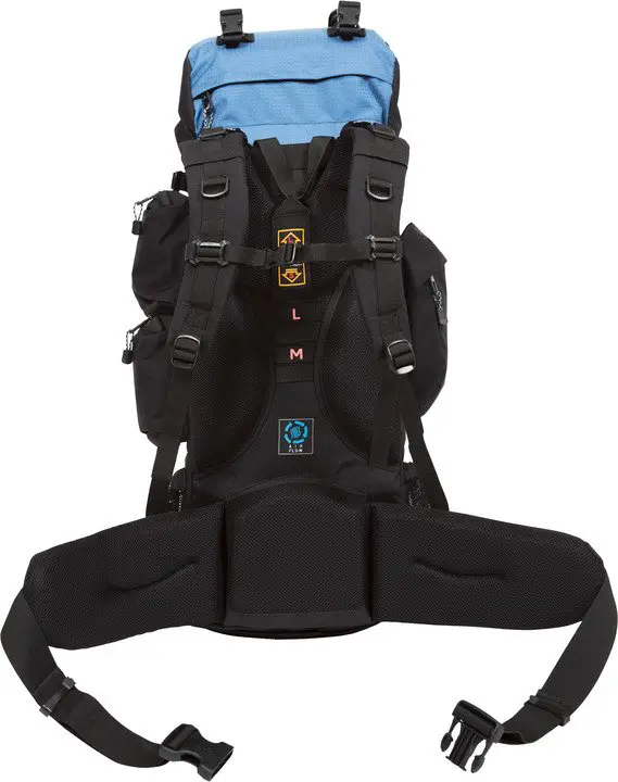 Teton Sports Explorer 4000 blue-backpack hero showing the straps